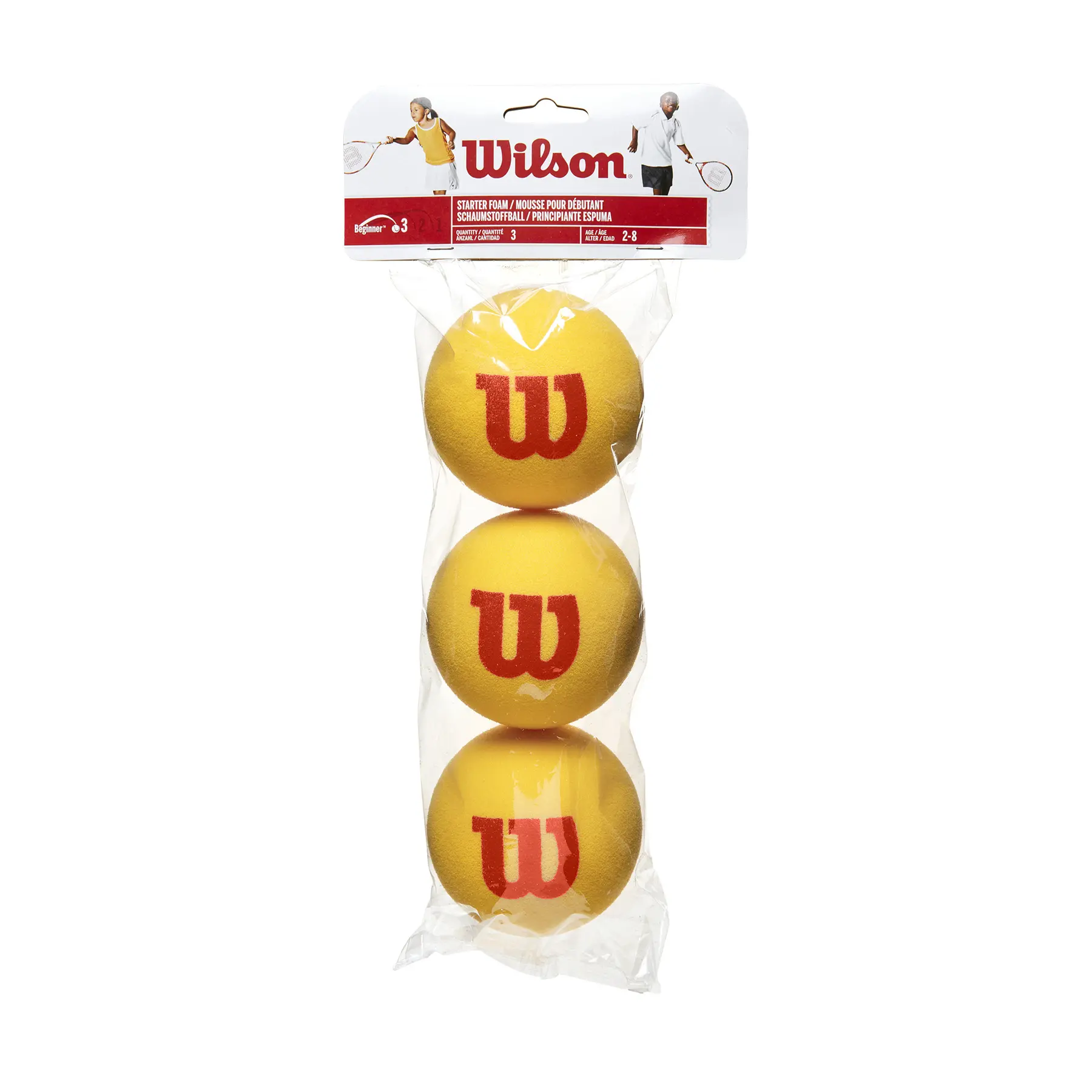 Lot de 3 balles de tennis Wilson en mousse Starter Tour